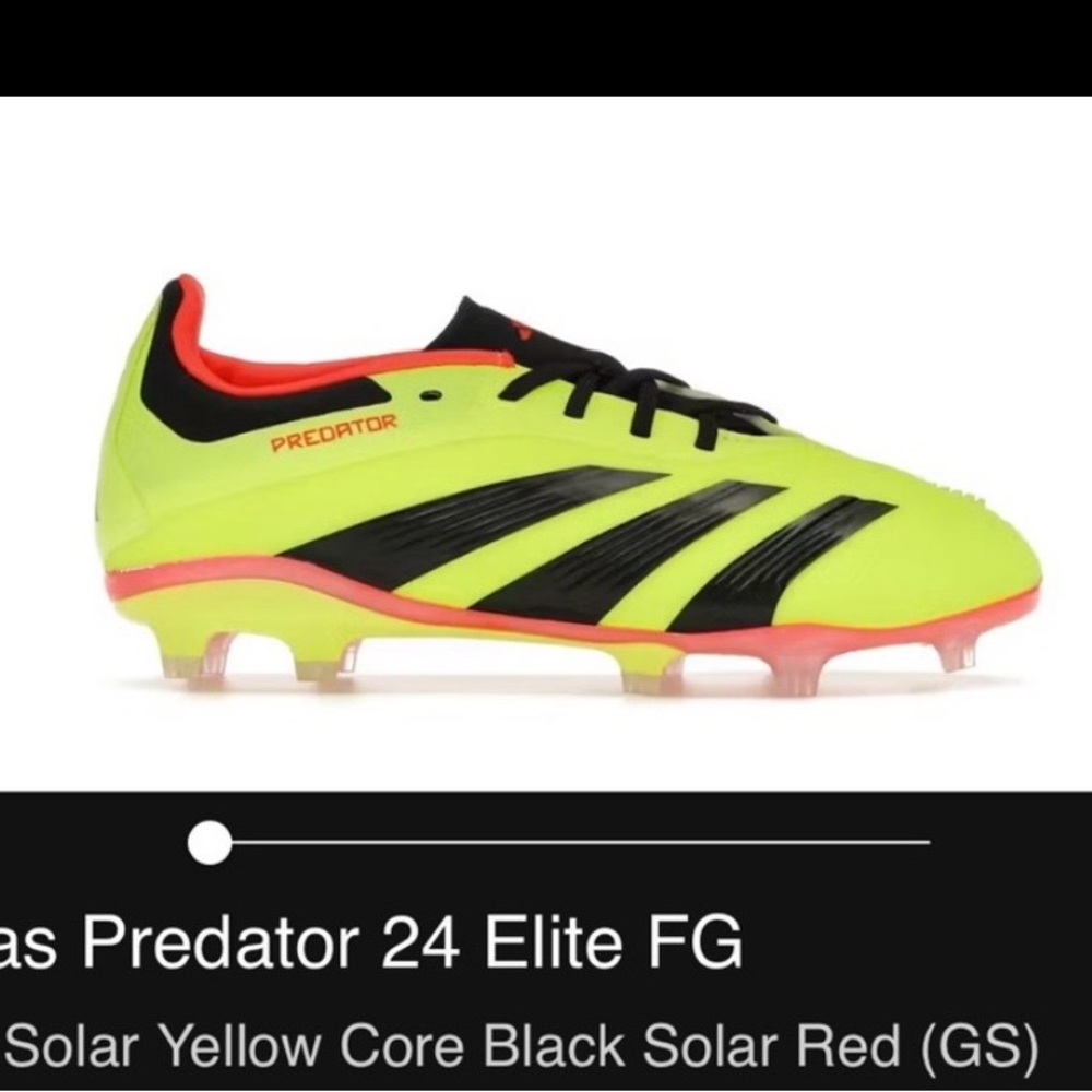 Adidas Predator 24 Elite FG in Solar Yellow and Black